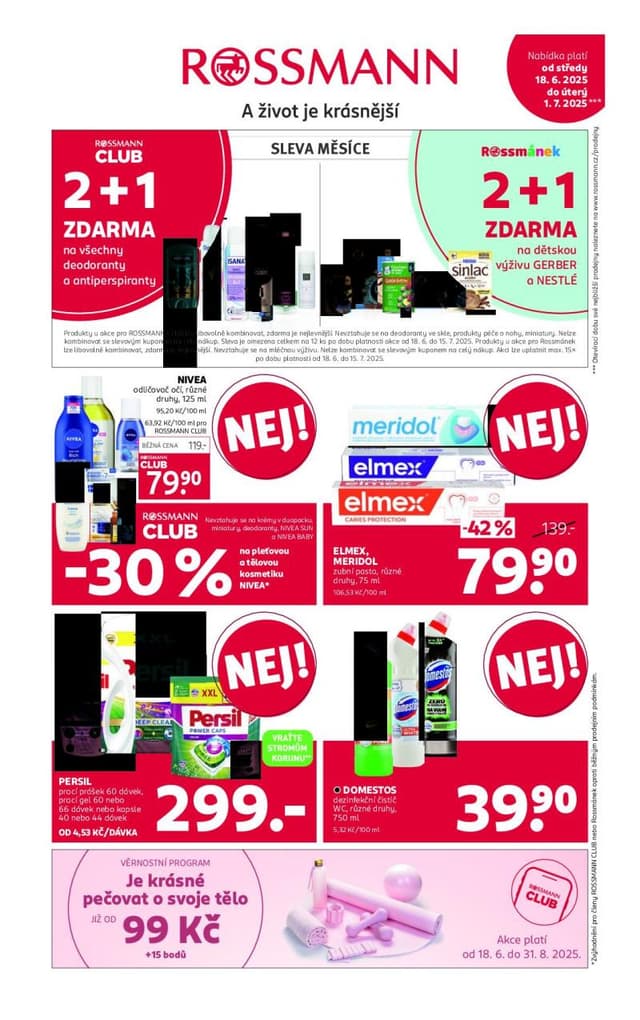 Rossmann drogerie leták 24.6. - 7.7.